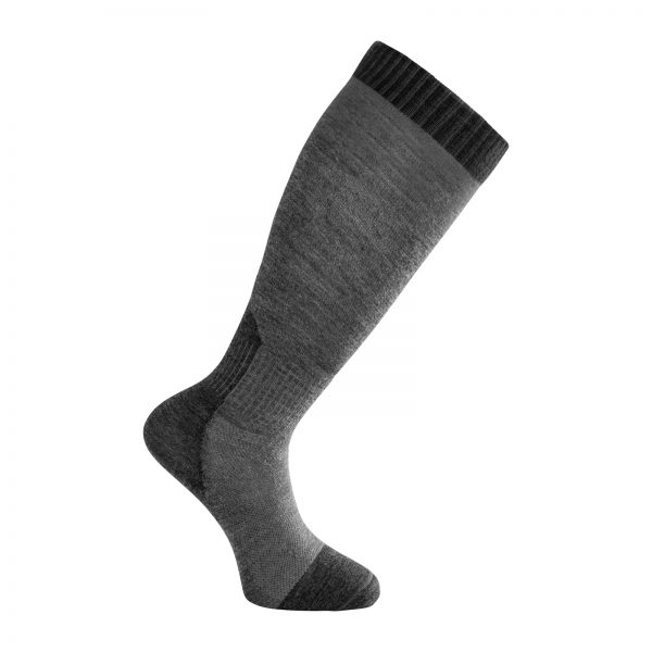 Tunn strumpa med knähögt skaft i mörkgrå och grå. Namn på produkten Socks Skilled Liner Knee-High